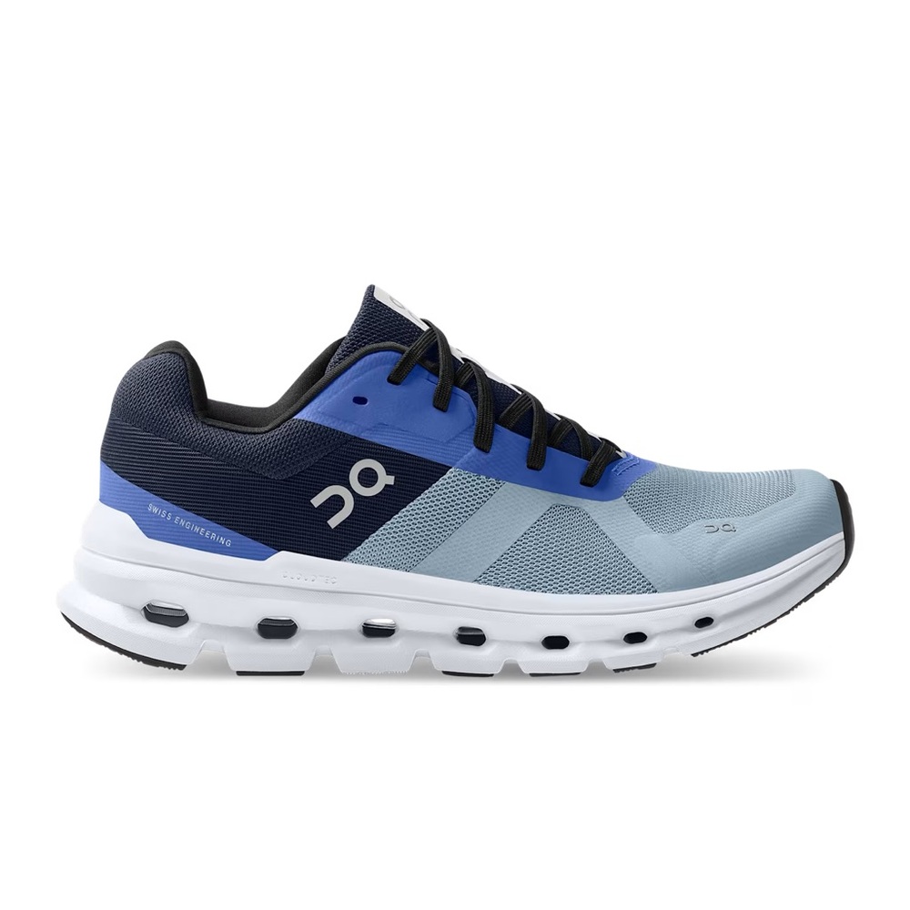 On Running Men's Cloudswift Athletic Shoes in Light Blue and Navy
